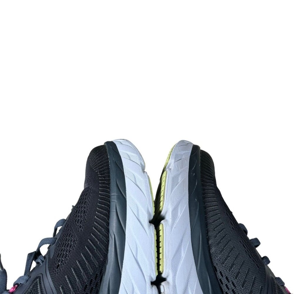 Hoka One One Black and Pink Athletic Shoes - Picture 10 of 16